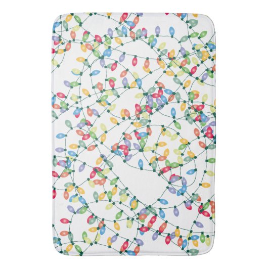 Weihnachtslichter gequetscht badematte (Vorderseite Vertikal)