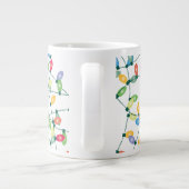 Weihnachtslichter gequetscht Jumbo-Tasse (Rückseite)