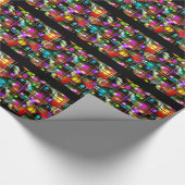 Weihnachtslichter Geschenkpapier (Ecke)