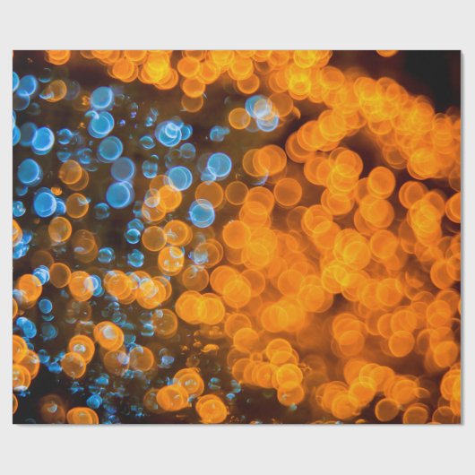 Weihnachtslichter Geschenkpapier (Flach)