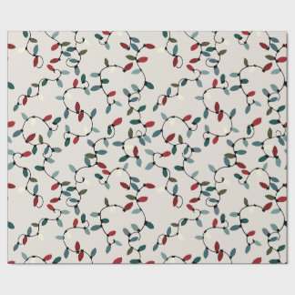 Weihnachtslichter Geschenkpapier