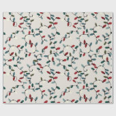 Weihnachtslichter Geschenkpapier (Flach)