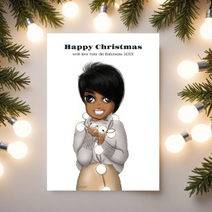 Weihnachtslichter-Gruß Feiertagskarte