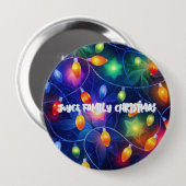 Weihnachtslichter Hell Festlich Verspielt Fröhlich Button (Vorne & Hinten)