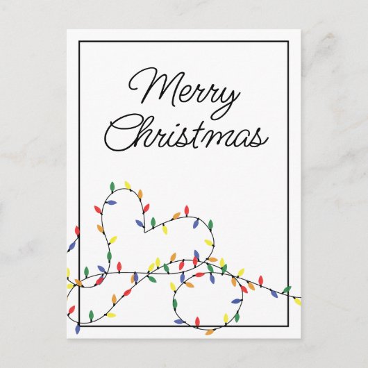 Weihnachtslichter_Herz Postkarte (Vorderseite)