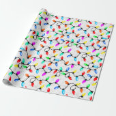 Weihnachtslichter im Schnee Geschenkpapier (Ungerollt)