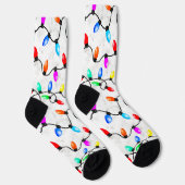 Weihnachtslichter im Schnee Socken (Rechts)