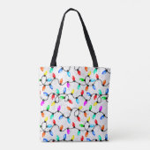 Weihnachtslichter im Schnee Tasche (Rückseite)