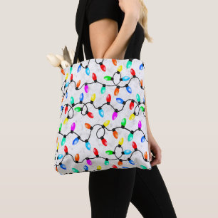 Weihnachtslichter im Schnee Tasche