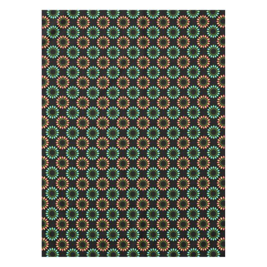 Weihnachtslichter in farbigen Zirkeln Tischdecke (Vorderseite)