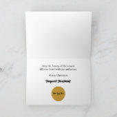 Weihnachtslichter in Snowy Woodland Karte (Innenseite)