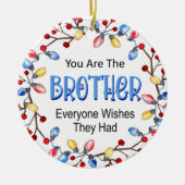 Weihnachtslichter Keramik Ornament (Vorne)