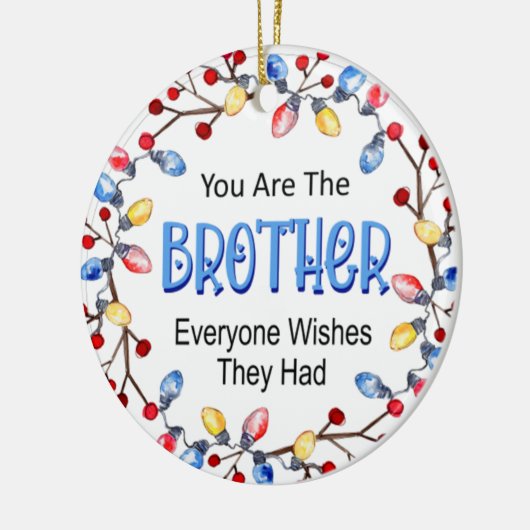 Weihnachtslichter Keramik Ornament (Links)