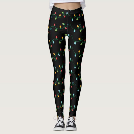 Weihnachtslichter Leggings #HolidayZ (Vorderseite)