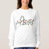 Weihnachtslichter Liebe Sweatshirt (Vorderseite)