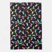 Weihnachtslichter Muster Geschirrtuch (Vertikal)