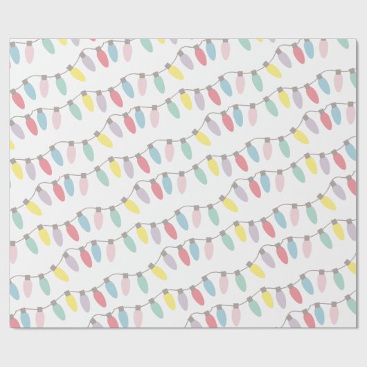 Weihnachtslichter Pastorale Farbe Geschenkpapier (Flach)