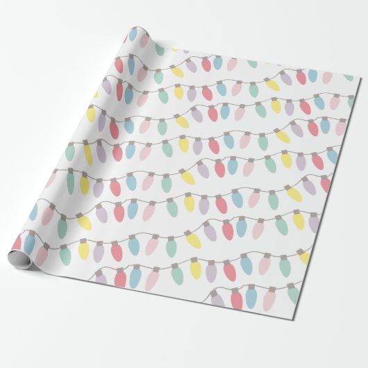 Weihnachtslichter Pastorale Farbe Geschenkpapier (Ungerollt)