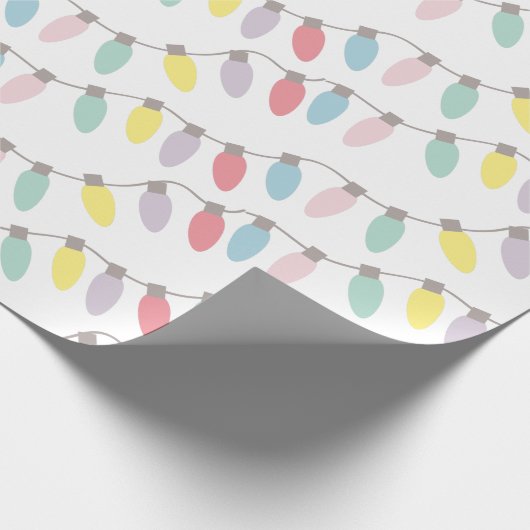 Weihnachtslichter Pastorale Farbe Geschenkpapier (Ecke)