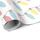 Weihnachtslichter Pastorale Farbe Geschenkpapier (Rolleneckpunkt)
