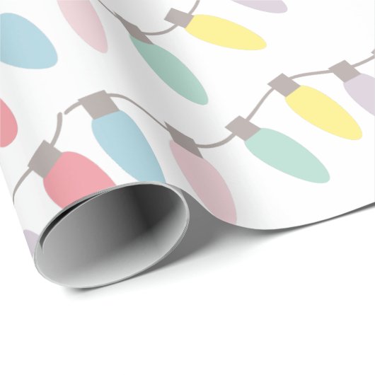 Weihnachtslichter Pastorale Farbe Geschenkpapier (Rolleneckpunkt)