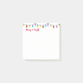 Weihnachtslichter Post it Notes Post-it Klebezettel (Vorderseite)