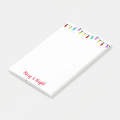 Weihnachtslichter Post it Notes Post-it Klebezettel (angewinkelt)