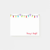 Weihnachtslichter Post it Notes Post-it Klebezettel (Vorderseite)