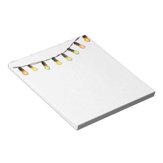 Weihnachtslichter Rainbow Notizblock (angewinkelt)