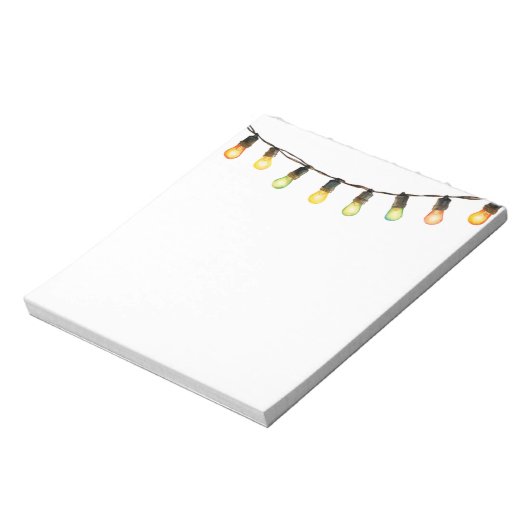Weihnachtslichter Rainbow Notizblock (Rotiert)