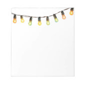 Weihnachtslichter Rainbow Notizblock (Vorderseite)
