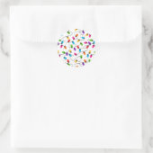 Weihnachtslichter Runder Aufkleber (Tasche)