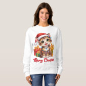 Weihnachtslichter & Schnurrhaare Sweatshirt (Vorne ganz)