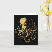 Weihnachtslichter Seeoktopus Meeresbiologie Ozean Karte (Gelbe Blume)