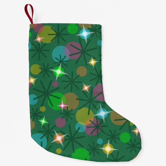 Weihnachtslichter Strumpf doppelseitig Kleiner Weihnachtsstrumpf (Vorderseite)
