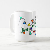 Weihnachtslichter-Tasse Kaffeetasse (Vorderseite Links)