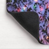 Weihnachtslichter und Schnee mousepad (Ecke)