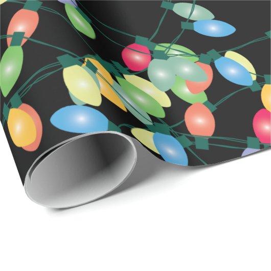 Weihnachtslichter verwirrt geschenkpapier (Rolleneckpunkt)