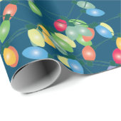 Weihnachtslichter verwirrt geschenkpapier (Rolleneckpunkt)