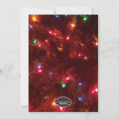 Weihnachtslichter Weihnachtsfotokarten Feiertagskarte (Rückseite)