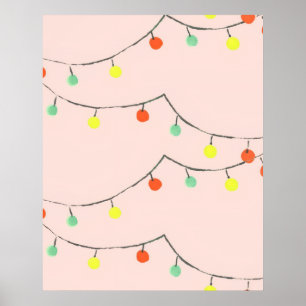 Weihnachtslichterkette  poster