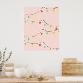 Weihnachtslichterkette  poster (Küche)