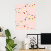 Weihnachtslichterkette  poster (Heimbüro)