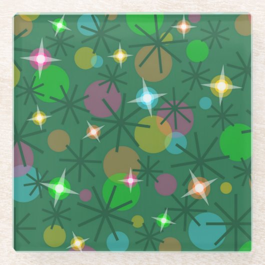 Weihnachtslichtglas-Untersetzer Glasuntersetzer (Vorderseite)