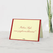 Weihnachtslichtkarte Feiertagskarte (Rückseite)