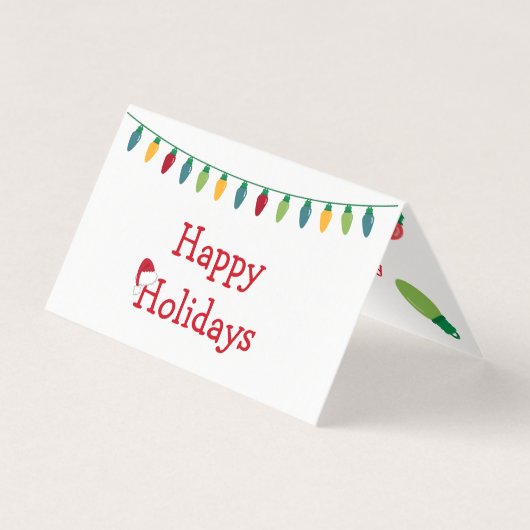 Weihnachtslichtkarte #HolidayZ (Vorderseite)