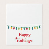 Weihnachtslichtkarte #HolidayZ (Außenseite Aufgefaltet)