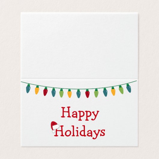 Weihnachtslichtkarte #HolidayZ (Außenseite Aufgefaltet)