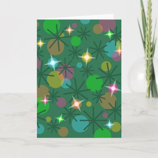 Weihnachtslichtkarte vertikal feiertagskarte (Vorderseite)