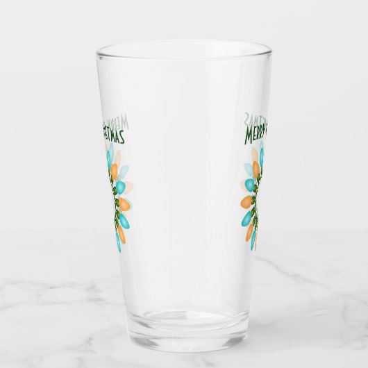 Weihnachtslichtkreis in Orange und Blau Glas (Rechts)